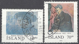 Iceland Island 1991. Mi.Nr. 751-752, Used O - Gebruikt