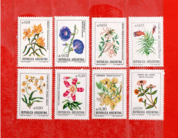 .(Mn.1) Argentina -** 1985 - FLEURS , Yvert  1471 à 1478. SENZA Il N° 1470  MNH** - Unused Stamps