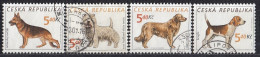 CZECH REPUBLIC 295-298,used,falc Hinged,dogs - Usati