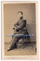 Photographie XIXe CDV Portrait De François Joseph Napoléon PATORNI Officier Militaire Photographe Mulnier Paris - Identified Persons