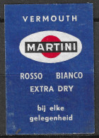 BELGIUM Matchbox Label Etiket VERMOUTH MARTINI BIJ ELKE GELEGENHEID   5  X 3.5  Cm  - Cajas De Cerillas - Etiquetas