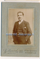 Photographie XIXe CDV Portrait De Antoine Baptiste Paul BORGOMANO (1878-?) Photographe Aicard Marseille - Identifizierten Personen