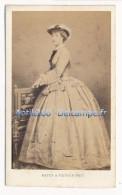 Photographie XIXe CDV Portrait De L'Impératrice Eugénie Bonaparte Photographe Mayer & Pierson Paris - Geïdentificeerde Personen