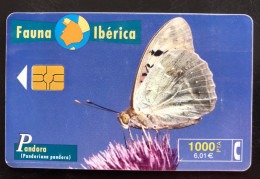 115 R, SPAIN, 1 X Phonecard, « Fauna Iberica », « Pandora », « Butterlies » - Other - Europe