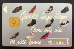 115 R, SPAIN, 1 X Phonecard, « Telefónica », « Reyes Magos », « Shoes » - Other - Europe