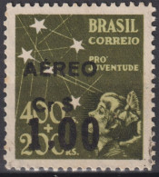 1944 Brasilien,** AEREO  Mi:BR 653, Sn:BR C55, Yt:BR PA41, Jugendmarke Mit Aufdruck - Aéreo