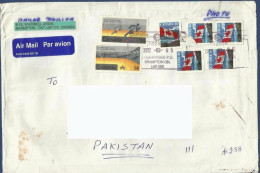 CANADA POSTAL USED AIRMAIL COVER TO PAKISTAN - Aéreo