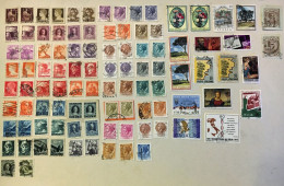 LOT DE 99 TIMBRES OBLITERES TOUS DIFFERENTS EN PAIRES ITALIE - Lotti E Collezioni