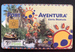 115 R, SPAIN, 1 X Phonecard, « Telefónica », « Aventura », « Costa Daurada » - Sonstige – Europa