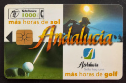 115 R, SPAIN, 1 X Phonecard, « TELEFÓNICA », « ANDALUCIA », « RYDER CUP '97 », « GOLF », « Valderrama » - Altri – Europa