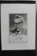 Autographe Photo Dédicacée Signée Par Georges Simenon En 1978 Auteur Maigret - Schriftsteller