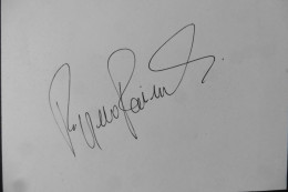 Autographe Carte Signée Chanteur Baryton Opéra Italien Ruggero Raimondi 1980 Don Giovanni Losey - Singers & Musicians