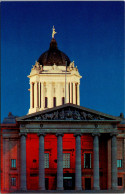 Canada Winnipeg Manitoba Parliament Buildings Night View - Winnipeg