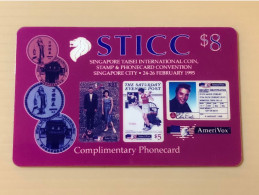 Mint USA UNITED STATES America Prepaid Telecard Phonecard, STICC Complimentary SAMPLE CARD(EX888), Set Of 1 Mint Card - Collections