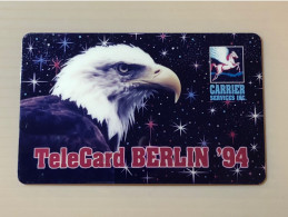 Mint USA UNITED STATES America Prepaid Telecard Phonecard, BERLIN ‘94 Complimentary Eagle SAMPLE CARD,Set Of 1 Mint Card - Collezioni