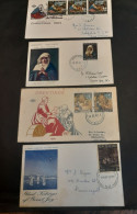 1960,1961,1962,1963 Christmas Souvenir Covers - Cartas & Documentos