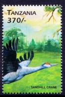 Sandhill Crane, Water Birds, Tanzania 1999 MNH - Kranichvögel