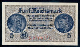 Pick R-138a  Ro 553  ZWK-4.  5 Reichsmark 1939/44  UNC NEUF - 5 Reichsmark