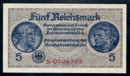 Pick R-138a  Ro 553  ZWK-4.  5 Reichsmark 1939/44  UNC NEUF - 5 Reichsmark