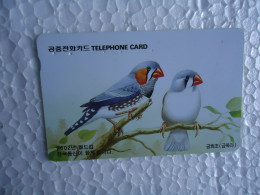 KOREA   USED CARDS  BIRD BIRDS - Autres & Non Classés