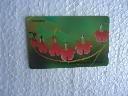 KOREA   USED CARDS  PLANTS FLOWERS - Blumen