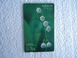 KOREA   USED CARDS  PLANTS FLOWERS - Bloemen