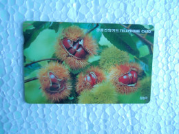 KOREA   USED CARDS  PLANTS FRUITS  UNITS 10,000 - Food