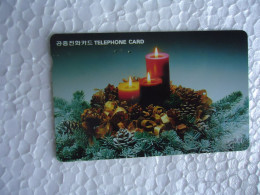 KOREA   USED CARDS  NEW YEAR  CHRISTMAS - Navidad
