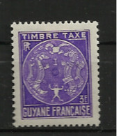 GUYANE       N° YVERT  TAXE 27  NEUF SANS CHARNIERES  (NSCH 02/ 09 ) - Neufs