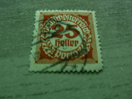 Deutsche Osterreich - Porto - 25 Heller - Rouge - Oblitéré - Année 1908 - - Revenue Stamps