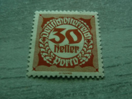 Deutsche Osterreich - Porto - 30 Heller - Rouge - Non Oblitéré - Année 1908 - - Fiscale Zegels