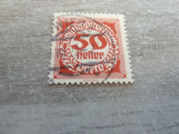 Deutsche Osterreich - Porto - 50 Heller - Rouge - Oblitéré - Année 1908 - - Fiscali
