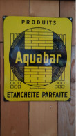Plaque émaillée  Ea Strasbourg , Aquabar ètanchéité Parfaite  ,   T Bon état , 30cms/40cms - Autres & Non Classés