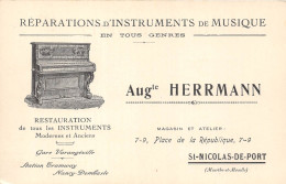 54-SAINT-NICOLAS-DU-PORT-MAGASIN REPARATION D'INSTRUMENTS DE MUSIQUE- AUgte HERRMANN- 7/9 PLACE DE LA REPUBLIQUE - Saint Nicolas De Port