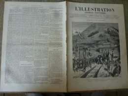 L'Illustration Mars 1880 Airolo Tunnel Saint Gothard Saint Laurent Montréal Nice - 1850 - 1899