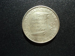 CUBA * : 50  CENTAVOS    1953  **  KM 28    TTB+ - Cuba