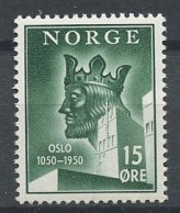 NORVEGE 1950 N° 317 ** Neuf MNH Superbe Fondation D'Oslo Roi Harold III Haardraade - Neufs