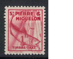 SAINT PIERRE ET MIQUELON           N°  YVERT  TAXE 39 NEUF AVEC CHARNIERES    ( CHARN  03/04 ) - Portomarken