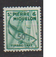 SAINT PIERRE ET MIQUELON           N°  YVERT  TAXE 37  NEUF AVEC CHARNIERES    ( CHARN  03/04 ) - Timbres-taxe