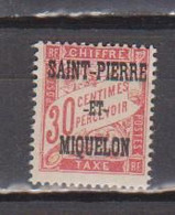 SAINT PIERRE ET MIQUELON           N°  YVERT  TAXE 14 NEUF AVEC CHARNIERES    ( CHARN  03/03 ) - Portomarken