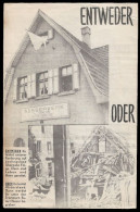 1944-45 U.S PROPAGANDA LEAFLET "ENTWEDER -ODER" EITHER OR. RARE IN THIS CONDITION - Documenti