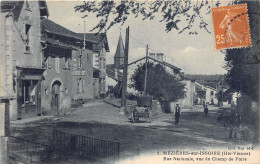 87-MEZIERES-SUR-ISSOIRE- RUE NATIONALE , VUE DU CHAMP DE FOIRE - Meziere Sur Issoire