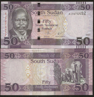South Sudan 50 Pound 2017 Pick 14c UNC - Sudan