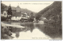 25 - St-HIPPOLYTE - Le Confluent Du Doubs Et Du Dessoubre - Saint Hippolyte