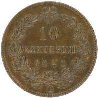 LaZooRo: Italy 10 Centesimi 1893 BI XF / UNC - 1878-1900 : Umberto I
