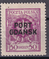 POLAND 1925 Port Gdansk Fi 11 Mint Hinged - Occupations