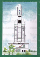 INDIA 2023 Inde Indien - CHANDRAYAAN-3 - Set Of 5 Official Picture Post Cards - ISRO MOON MISSION ROCKET SATELLITE ROVER - Asia