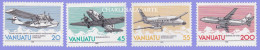 VANUATU  1989  AIRPLANES  S.G. 523-526  U.M. - Vanuatu (1980-...)