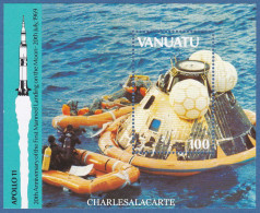 VANUATU  1989  MOON LANDING 20TH. ANNIVERSARY  M.S.  S.G. MS 534  U.M. - Vanuatu (1980-...)