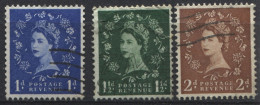 Grande Bretagne 1952-54 - YT 263 - 264 - 265 (o) - Used Stamps